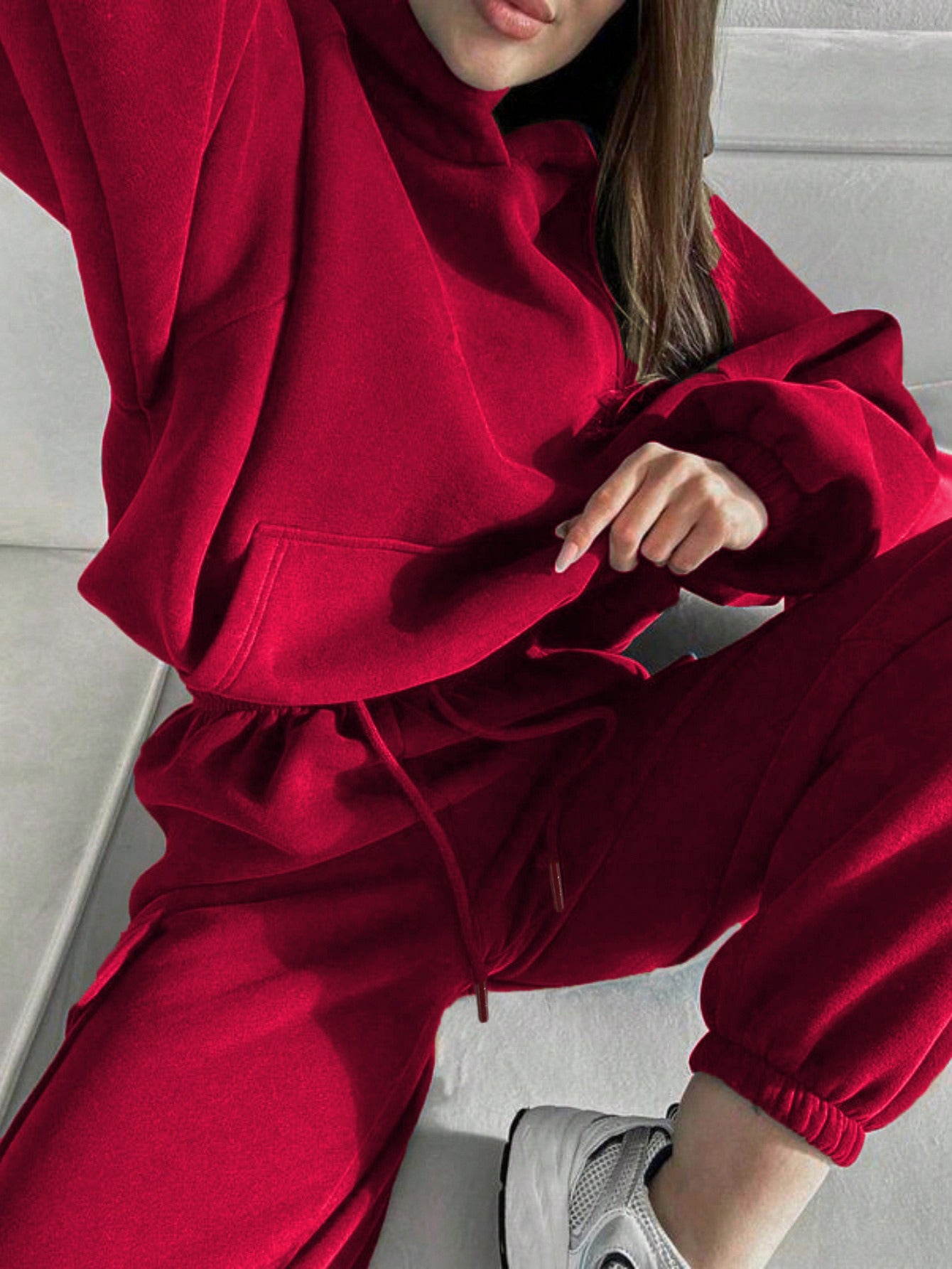 Autumn and Winter Women's New Fashion Sports and Leisure Hoodie Set