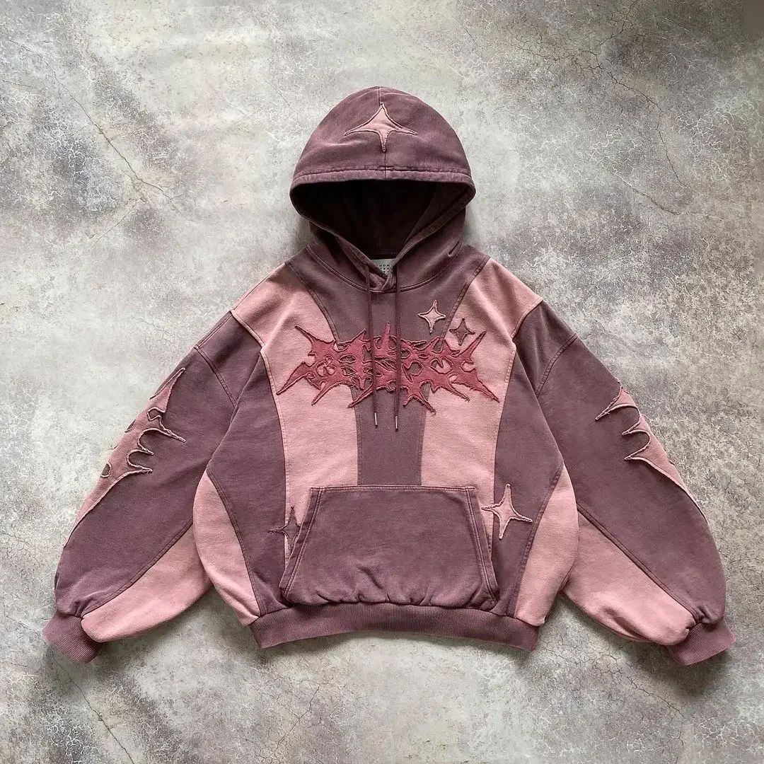 Women's Hooded Sweatshirt Embroidered Pullover Hoodie Printed Long Sleeve Women's Sweater Top